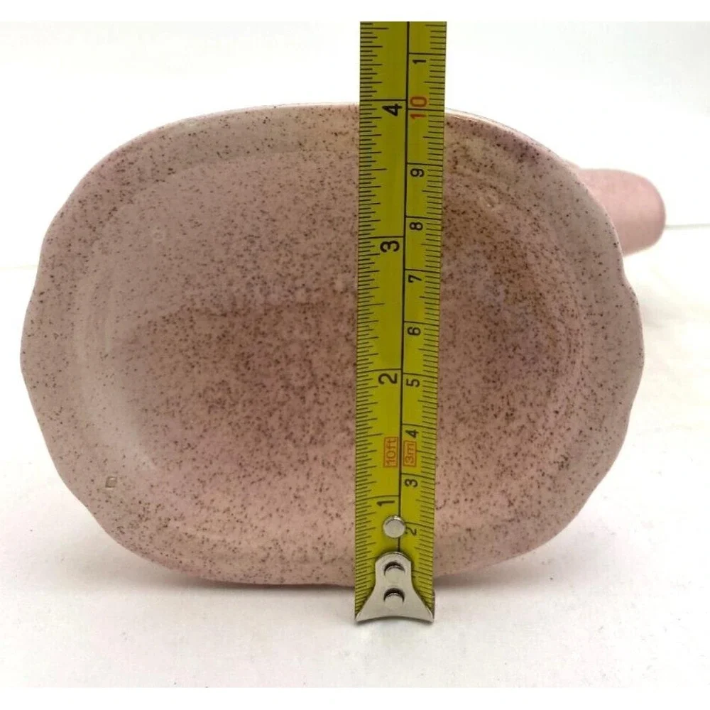 Red Wing Pottery Vase Shell Fan Pink Speckled Vintage No. 899 Lavender 7.5